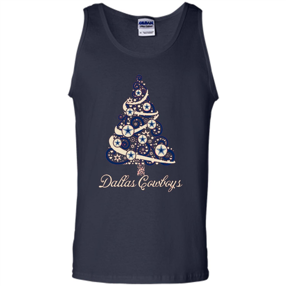 Dallas Cowboys NFL Football Team Logo Christmas Tree T-Shirt - Tank Top