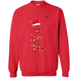 Rottweiler Santa Lights Christmas Dog Xmas Sweatshirt - Sweatshirt