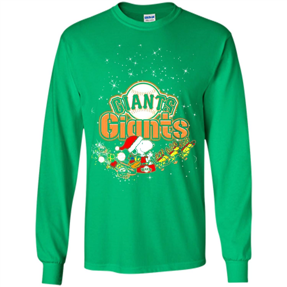 Snoopy Christmas San Francisco Giants - Long Sleeve T-Shirt