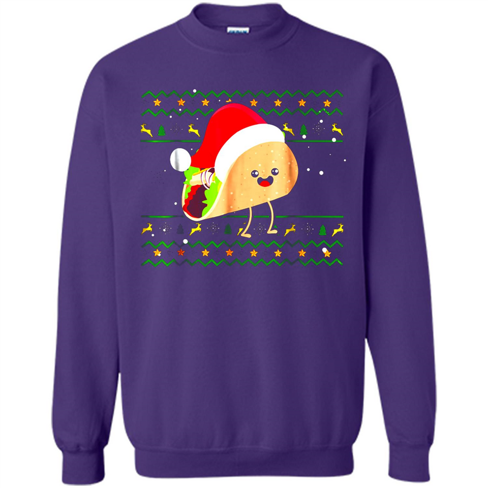 TACO Santa Hat Ugly Christmas shirt Ladies' Boyfriend
