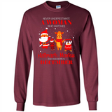 Never Underestimate A December Woman Watches Hallmark Movies Sweatshirt - Long Sleeve T-Shirt