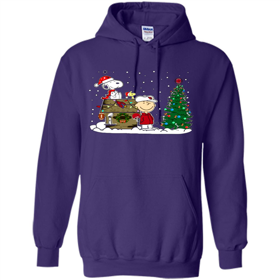 Arizona Cardinals Snoopy The Peanuts Movie Christmas Football Super Bowl pingpong - Hoodie