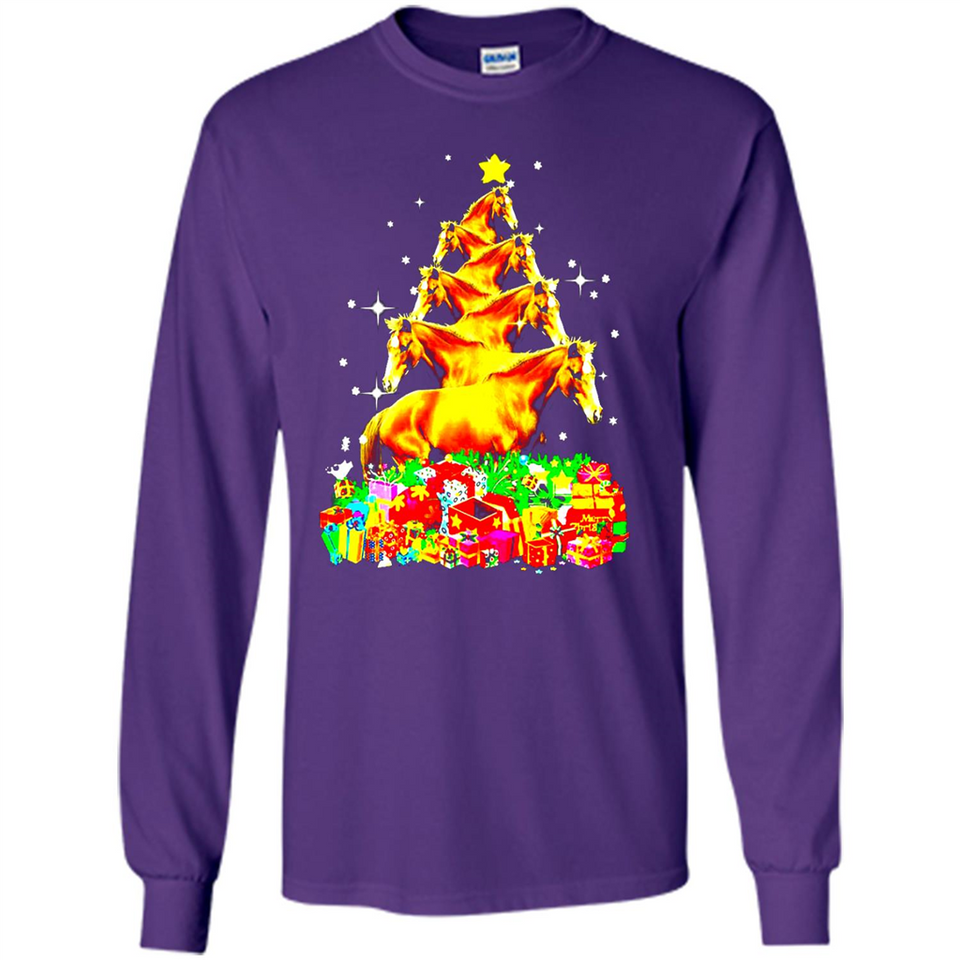 Horse Lover Tees Merry Christmas - Long Sleeve T-Shirt
