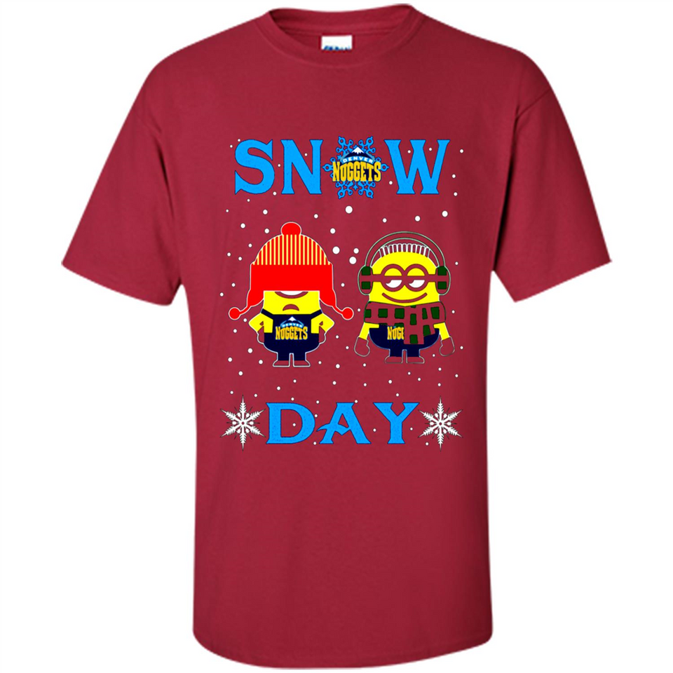 Snow Day Shirt For Denver Nuggets Vs Minion Fans pingpong