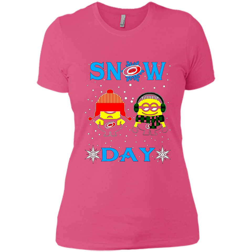 Snow Day Shirt For Carolina Hurricanes Vs Minion Fans pingpong