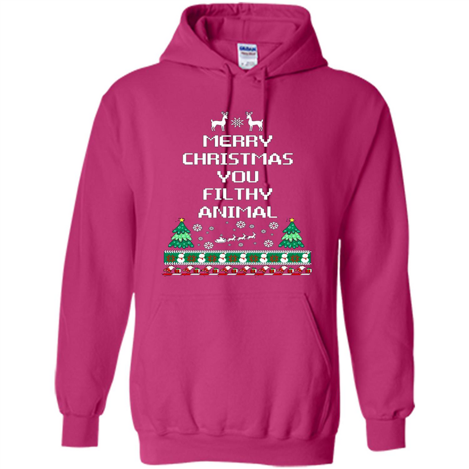 Merry Christmas You Filthy Animal Sweatshirt PINGPONG
