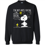 Snoopy I'm Not Anti-Social I Am Selectively Social