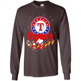 Snoopy Christmas Texas Rangers - Long Sleeve T-Shirt