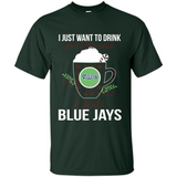 I Just Want To Drink Hot Chocolate & Watch Toronto Blue Jays Ugly Christmas Sweater PINGPONG