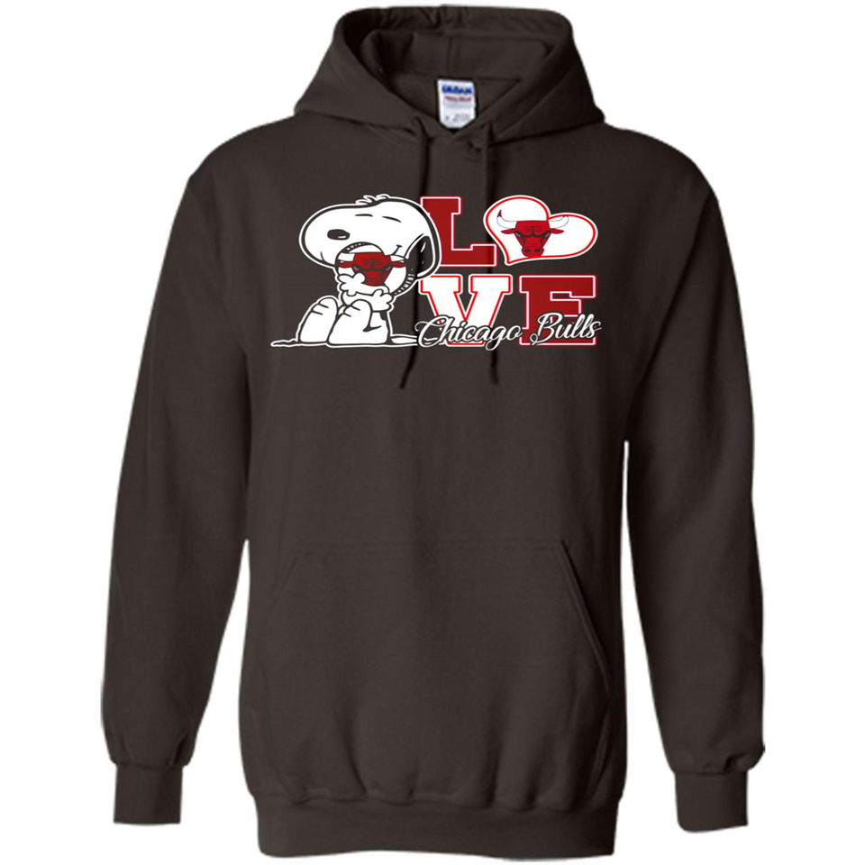 Snoopy loves NBA Chicago Bulls - Hoodie