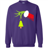 Funny Grinch Hand Holding Christmas Tree Ornament Christmas PING PONG