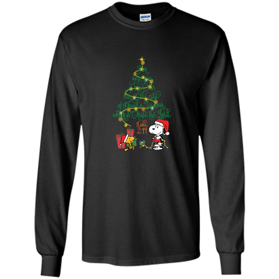Snoopy-Woodstock-Christmas-tree-for-unto-you-is-born-this-day