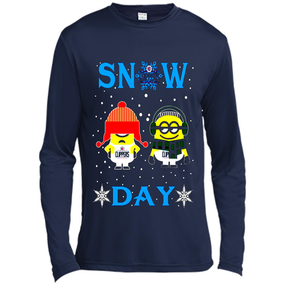 Snow Day Shirt For La Clippers Vs Minion Fans pingpong