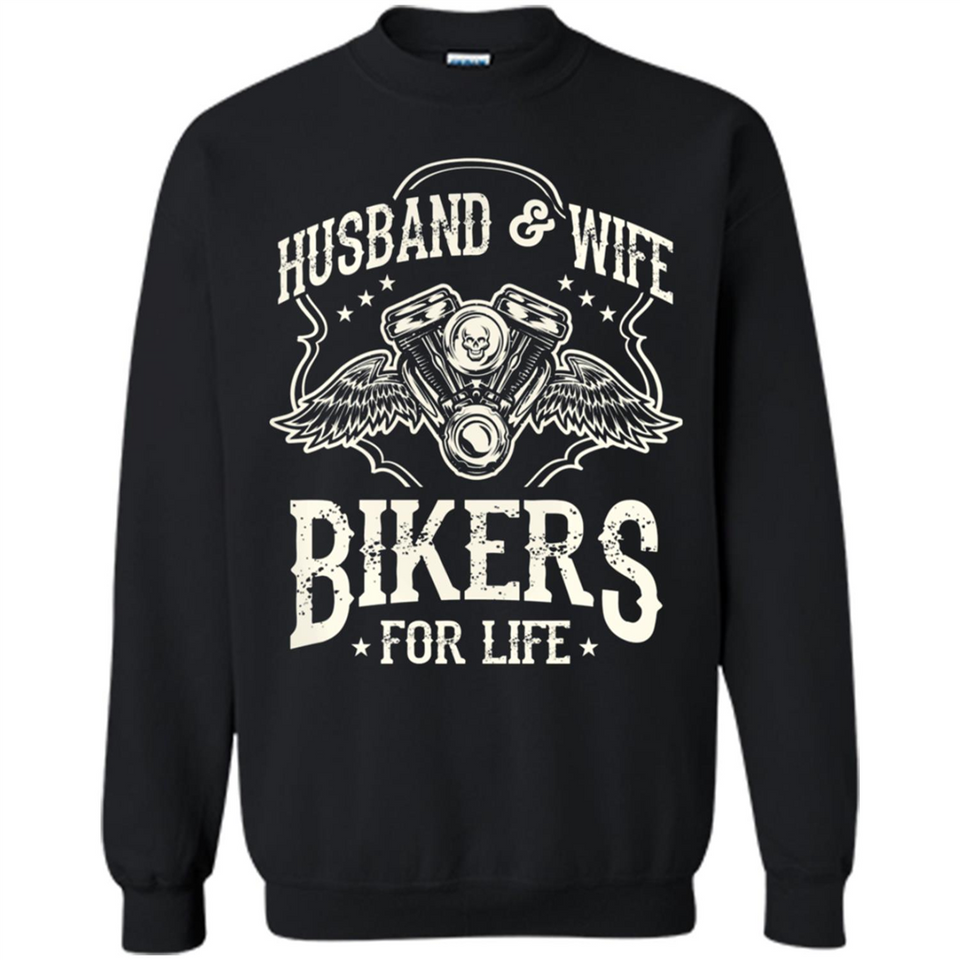 Husband & Wife Biker For Life Couple