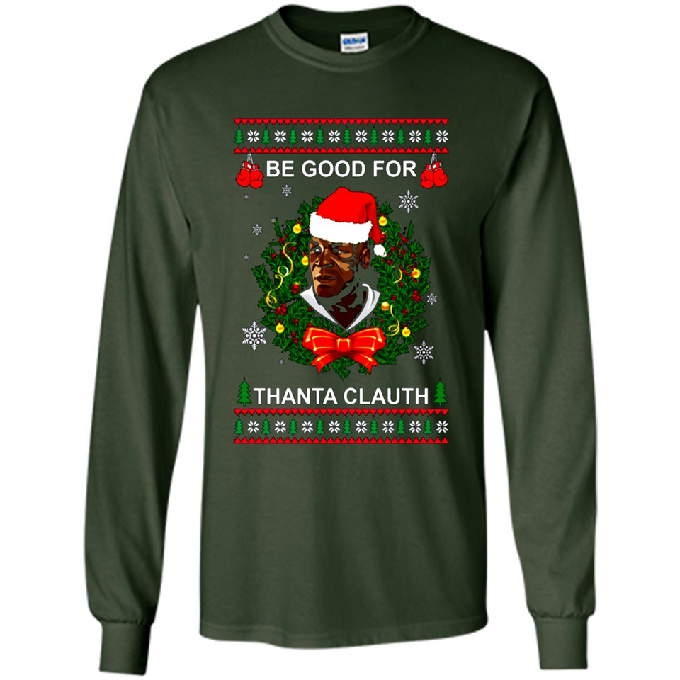 Mike Tyson Thanta Clauth Santa Claus Christmas sweater PINGPONG