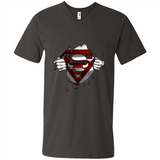 Chicago Bulls And Superman Fans - Men's V-Neck