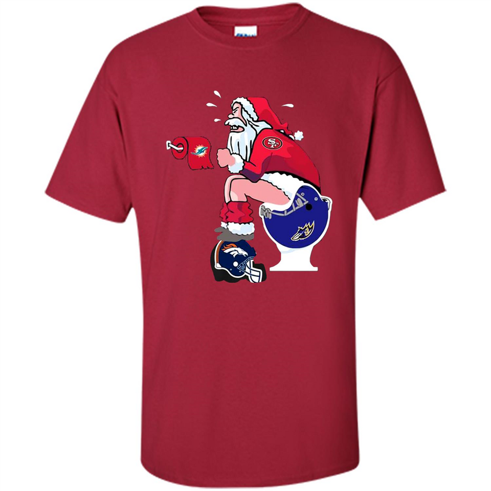 San Francisco 49ers Santa Claus Toilet