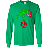 GRINCH HAND HOLDING ARIZONA DIAMONDBACKS GLITTER CHRISTMAS PINGPONG