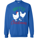 Christmas Chicken Shirt Santa Hens Lover Funny Farmer Gift - Sweatshirt