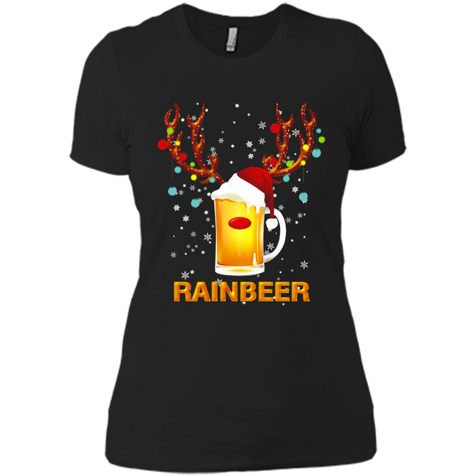 Rainbeer Funny Reindeer Beer Lover