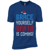 Brace Yourself Santa is coming Christmas - Premium Short Sleeve T-Shirt