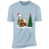Arizona Cardinals Snoopy The Peanuts Movie Christmas Football Super Bowl pingpong - Premium Short Sleeve T-Shirt