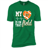 Cincinnati Bengals Football My Heart is on that Field - Premium Short Sleeve T-Shirt