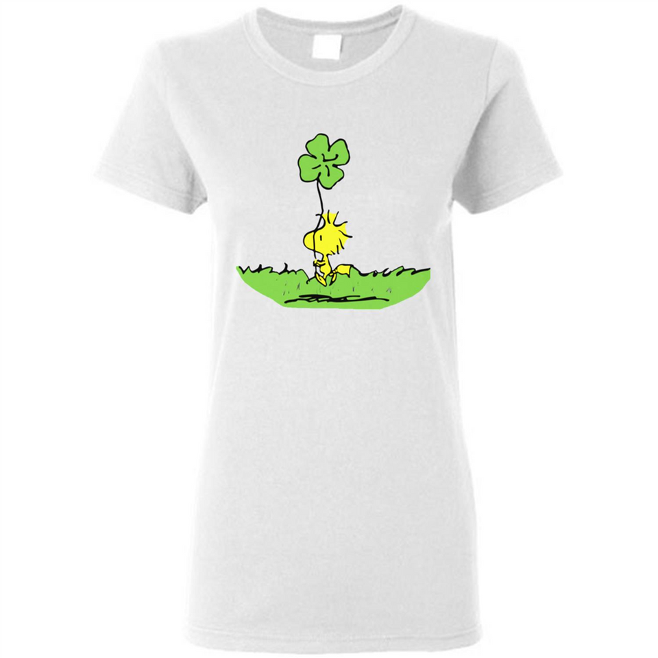 Snoopy Woodstock Shamrock - Ladies Short-Sleeve