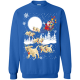 Christmas Santa Golden Retriever Sleigh For Labrador Retriever