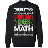 Math Teacher Christmas Shirt Christmas Cheer - Sweatshirt