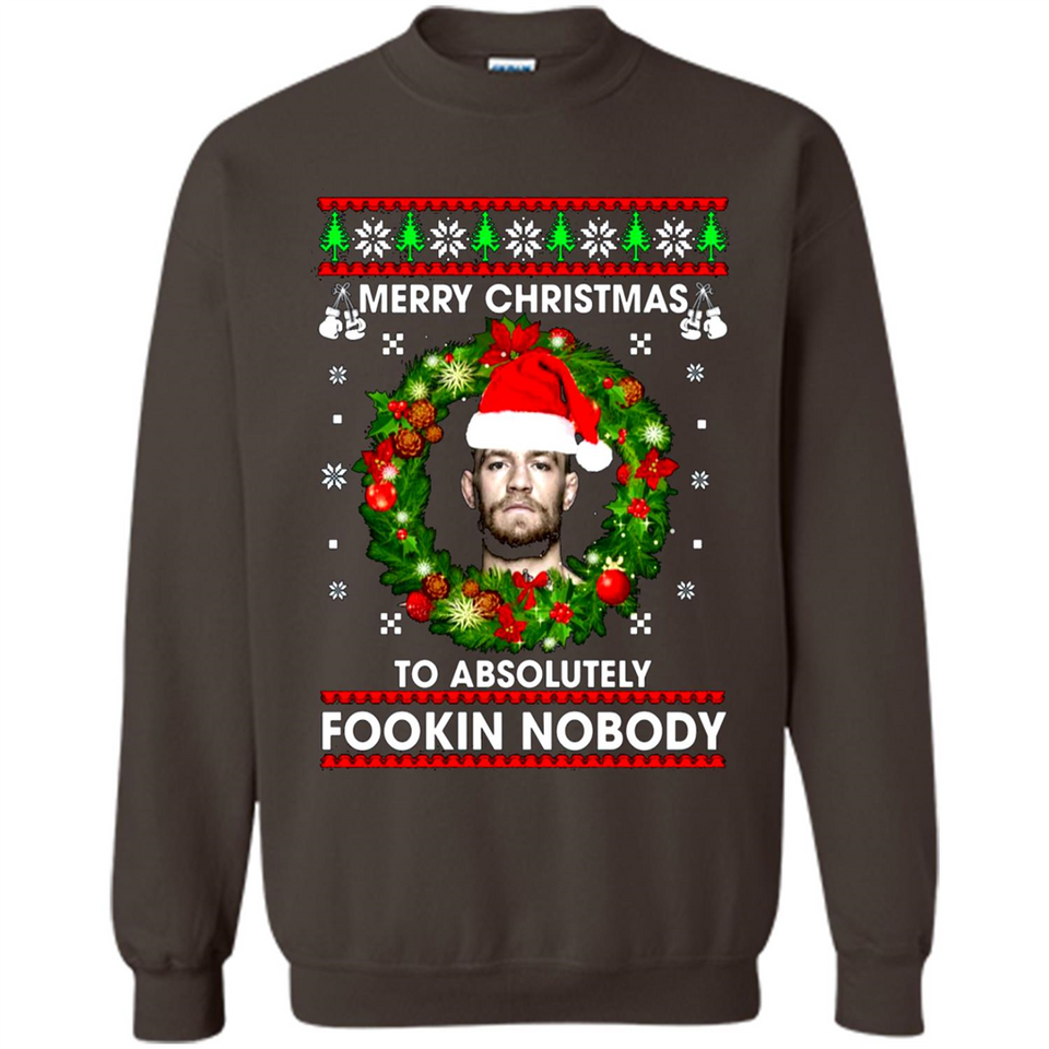 Merry Fookin Christmas Conor Mcgregor sweater PINGPONG