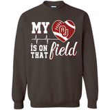 Oklahoma Sooners Football My Heart is on that Field - Sweatshirt