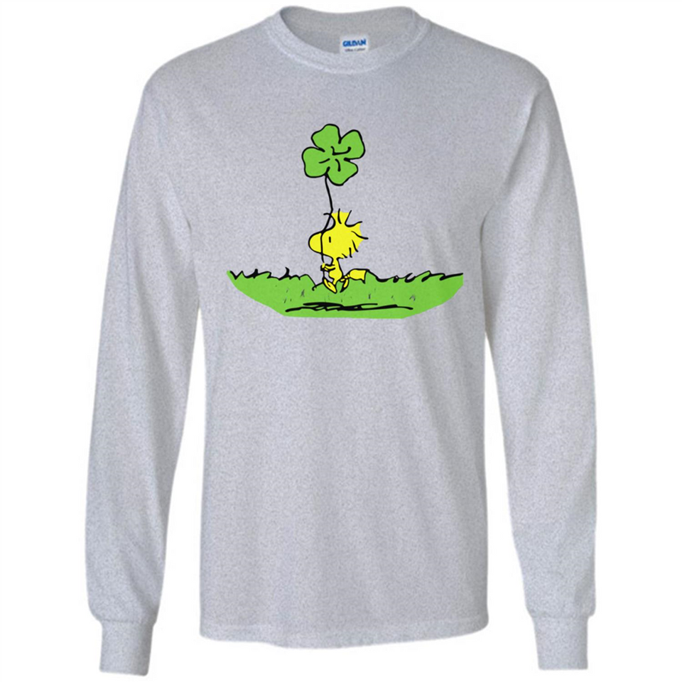Snoopy Woodstock Shamrock - Long Sleeve T-Shirt