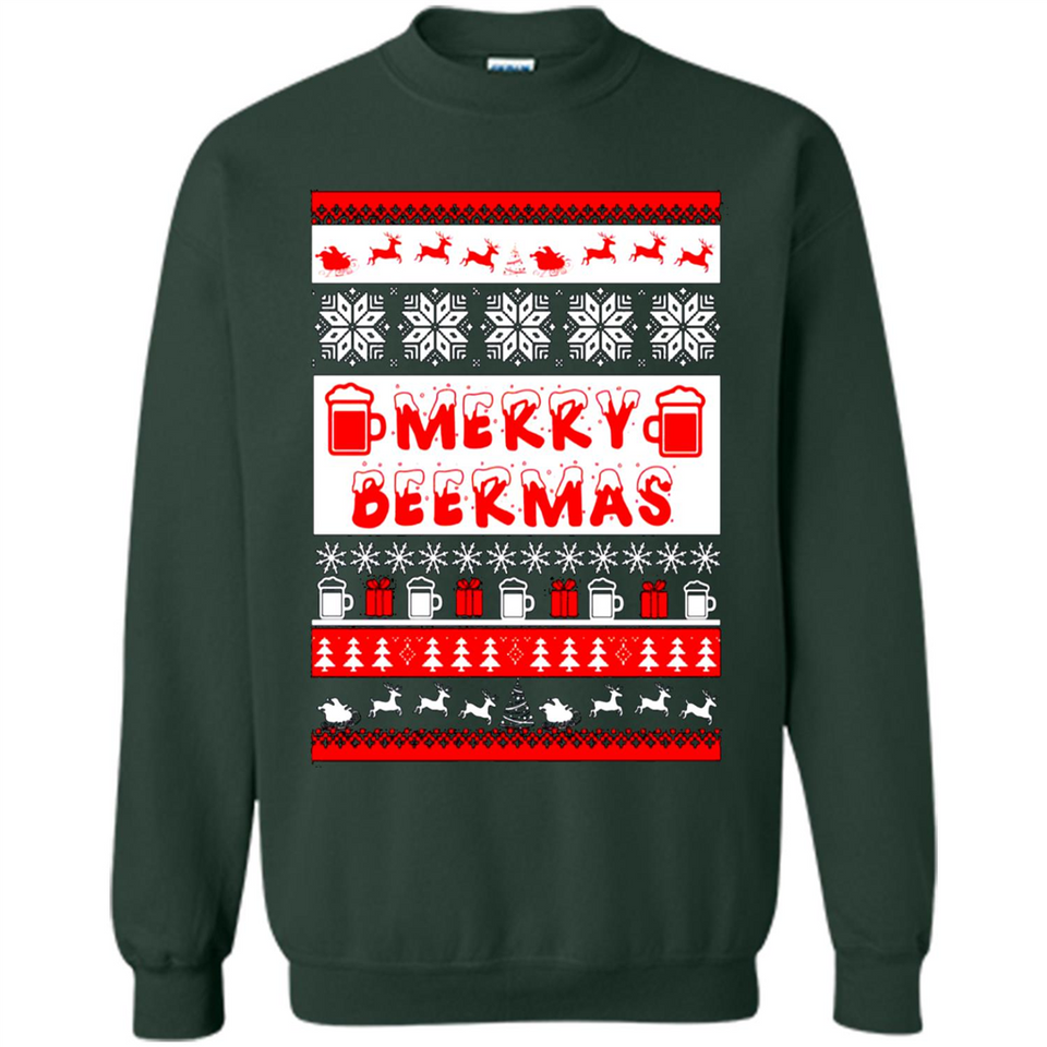 Merry Beermas Christmas sweater PINGPONG