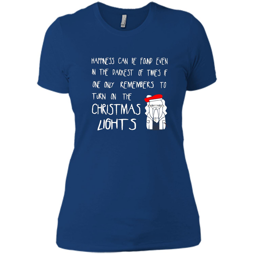 Christmas Ugly Sweater Christmas Lights - Ladies' Boyfriend T-Shirt