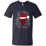Obama All I Want For Xmas T Shirt PINGPONG - Men's V-Neck