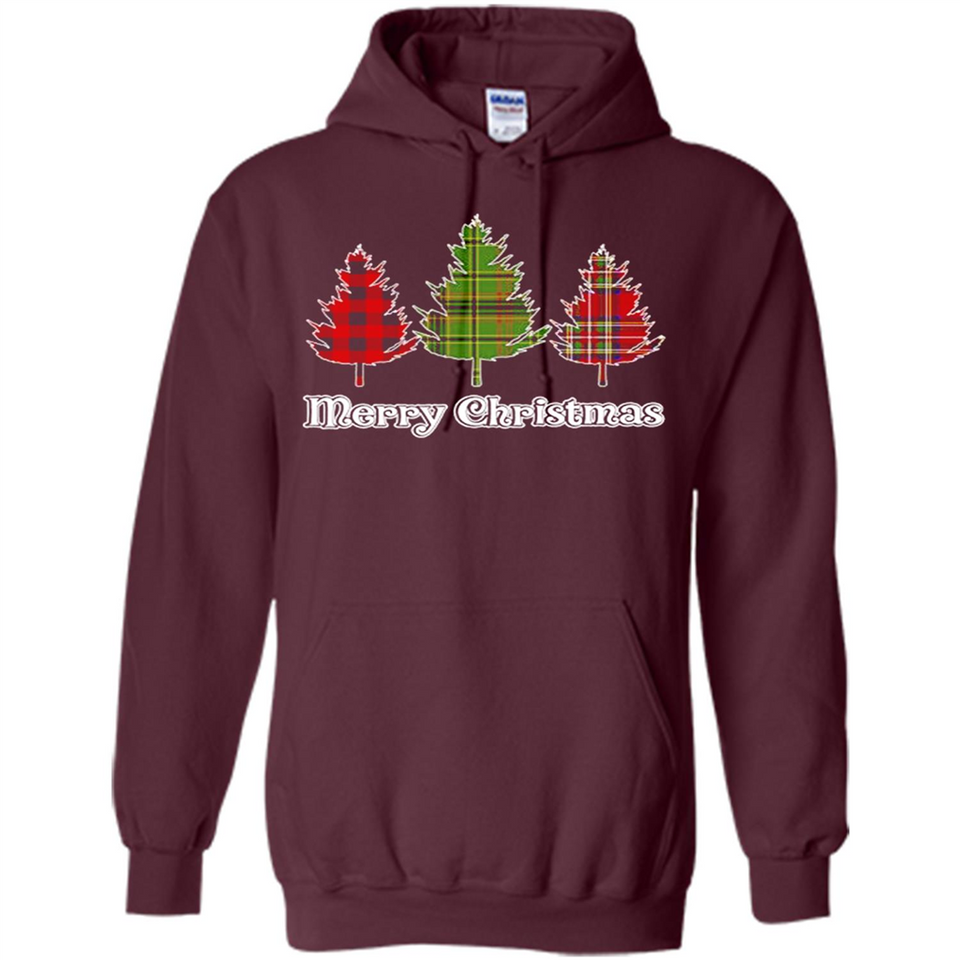 Plaid Christmas Tree Shirt Merry Christmas Plaid is Rad