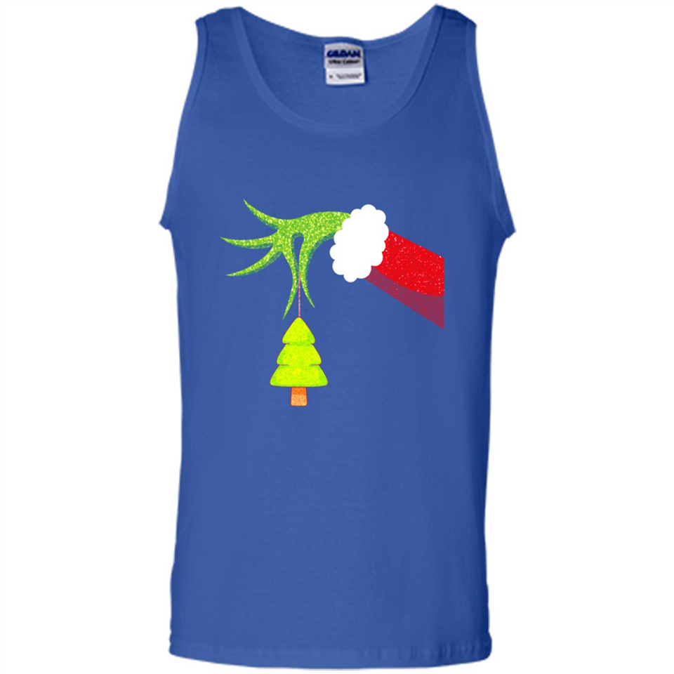 Funny Grinch Hand Holding Christmas Tree Ornament Christmas PING PONG