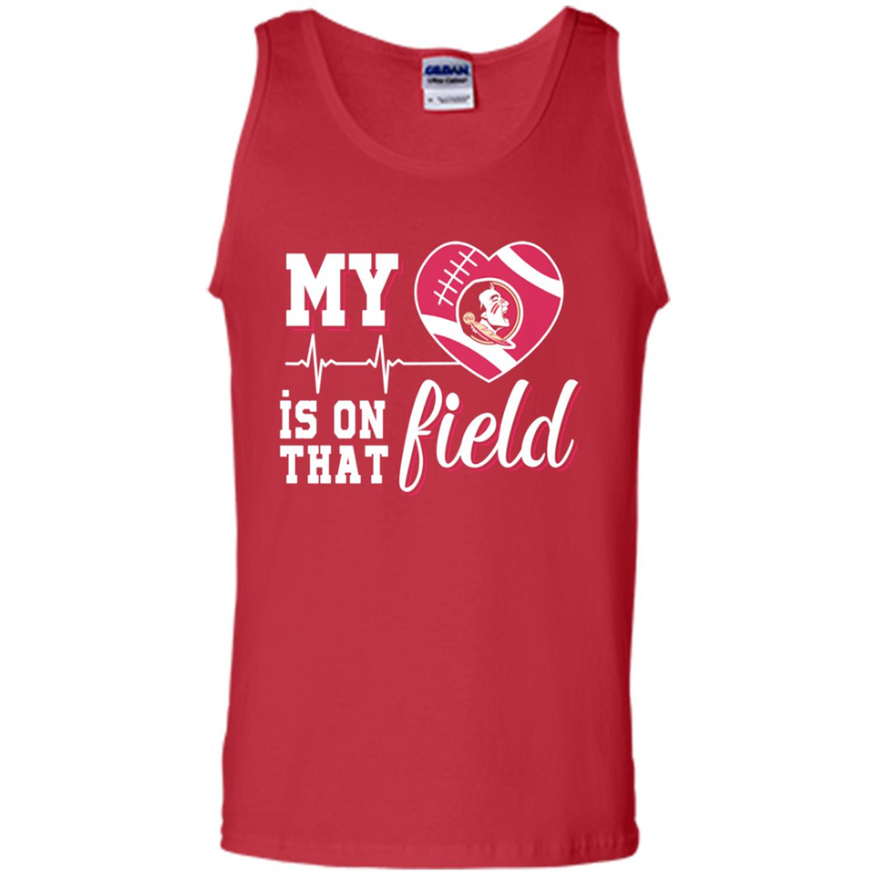 Florida State Seminoles Football My Heart is on that Field - Tank Top