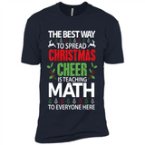 Math Teacher Christmas Shirt Christmas Cheer - Premium Short Sleeve T-Shirt