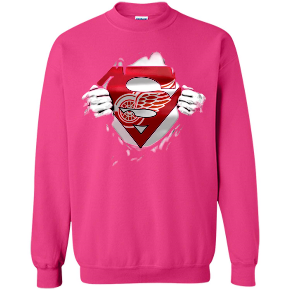 Detroit Red Wings And Superman Fans - Sweatshirt