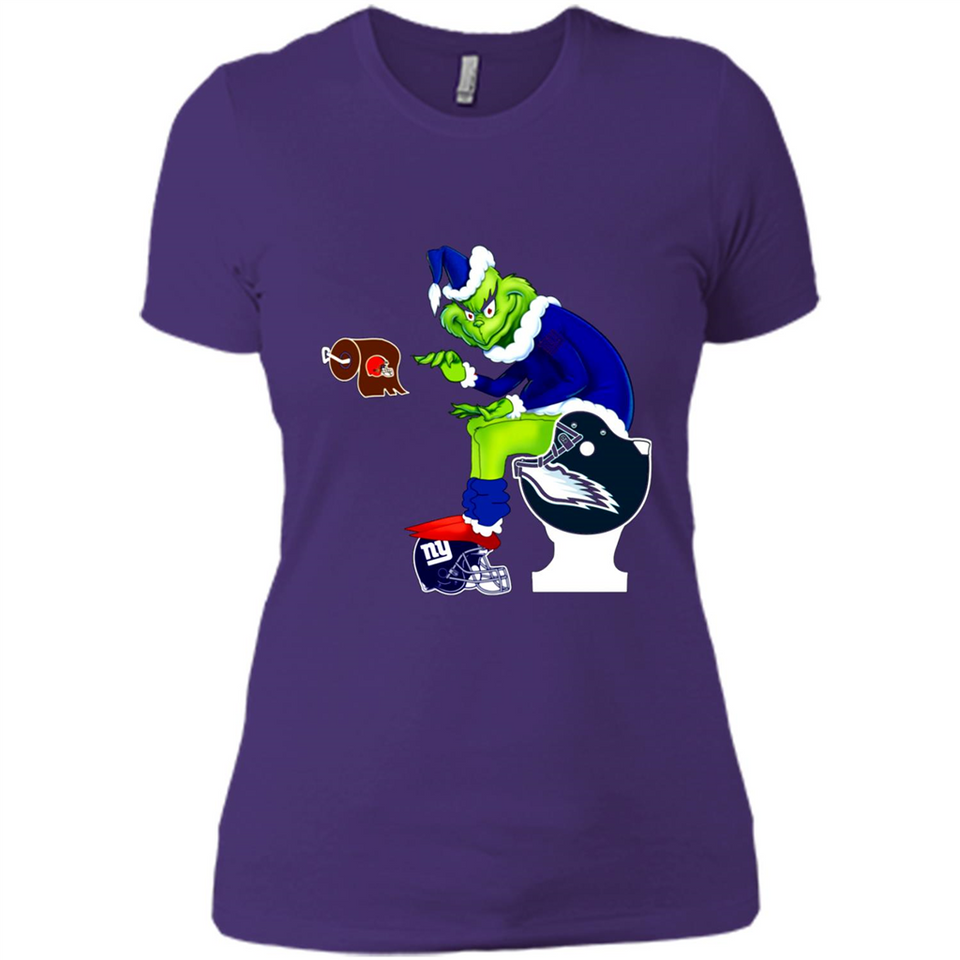 New York Giants Toilet Grinch Santa Claus Football Fan PINGPONG