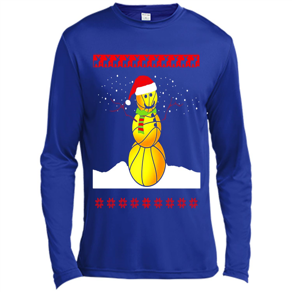Basketball Santa Funny Christmas - Canvas Long Sleeve T-Shirt