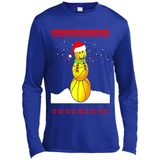 Basketball Santa Funny Christmas - Canvas Long Sleeve T-Shirt