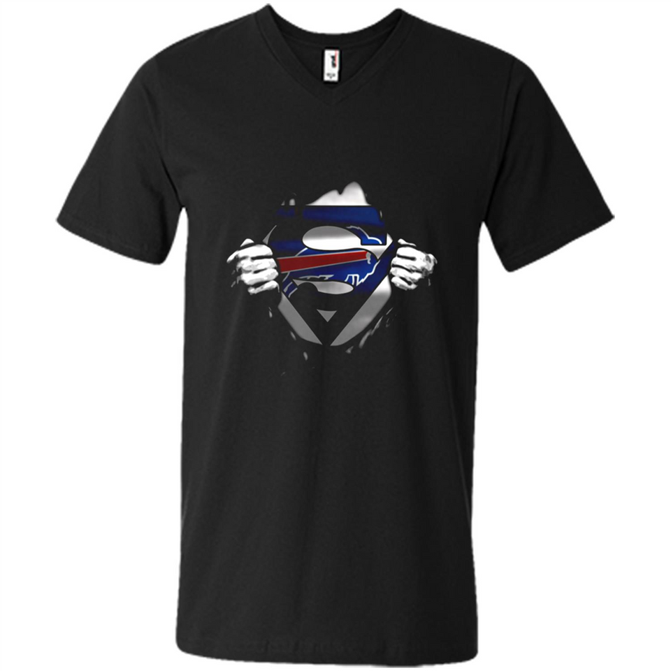 Buffalo Bills And Superman Fans - Men's V-Neck
