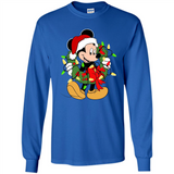 Disney Mickey Mouse Christmas Lights Sweatshirt - Long Sleeve T-Shirt