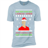 Drake I Know When Those Sleigh Bells Ring Christmas - Premium Short Sleeve T-Shirt