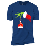 Funny Grinch Hand Holding Santa Hat Ornament Christmas PING PONG