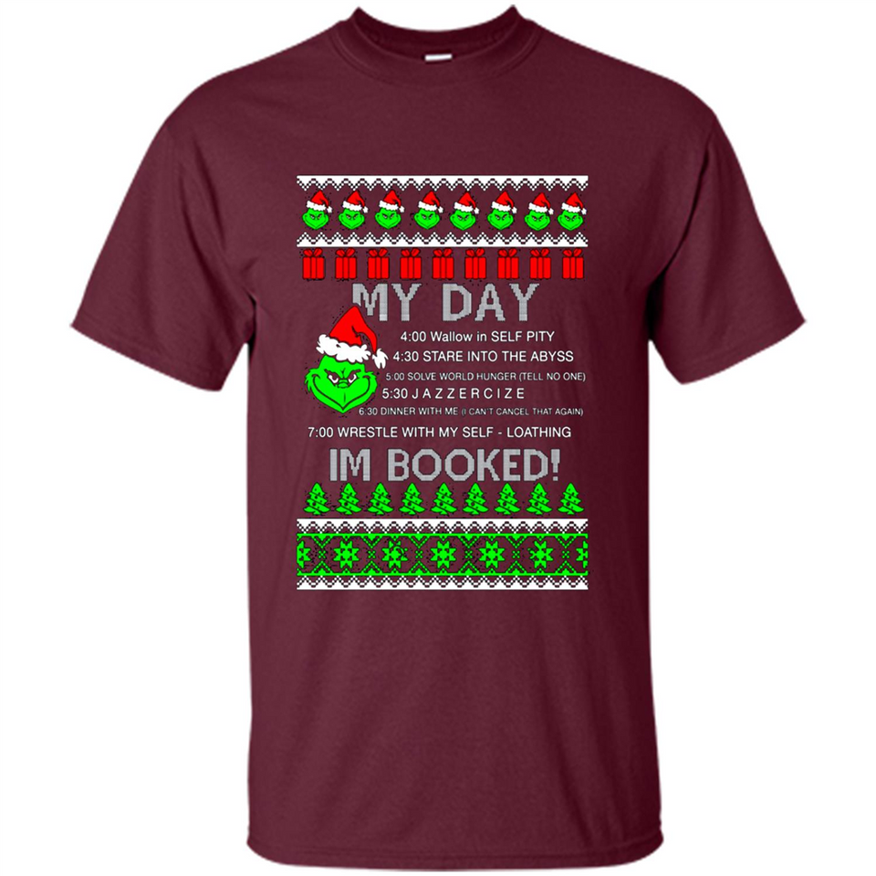 Mr Grinch my day I’m booked Christmas sweater PINGPONG
