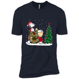 Arizona Cardinals Snoopy The Peanuts Movie Christmas Football Super Bowl pingpong - Premium Short Sleeve T-Shirt
